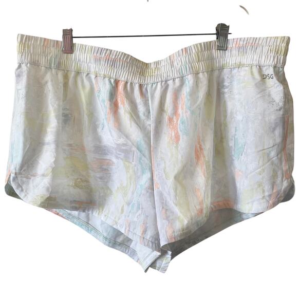 NEW DSG Women's High Rise Run Short XXL Tie Dye 3" Inseam Built in Brief - Picture 1 of 6